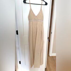 Elegant Cream Maxi Dress